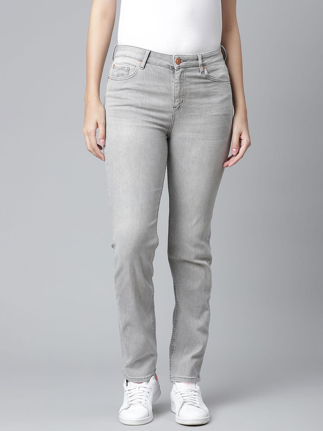 marks & spencer women grey stretchable jeans