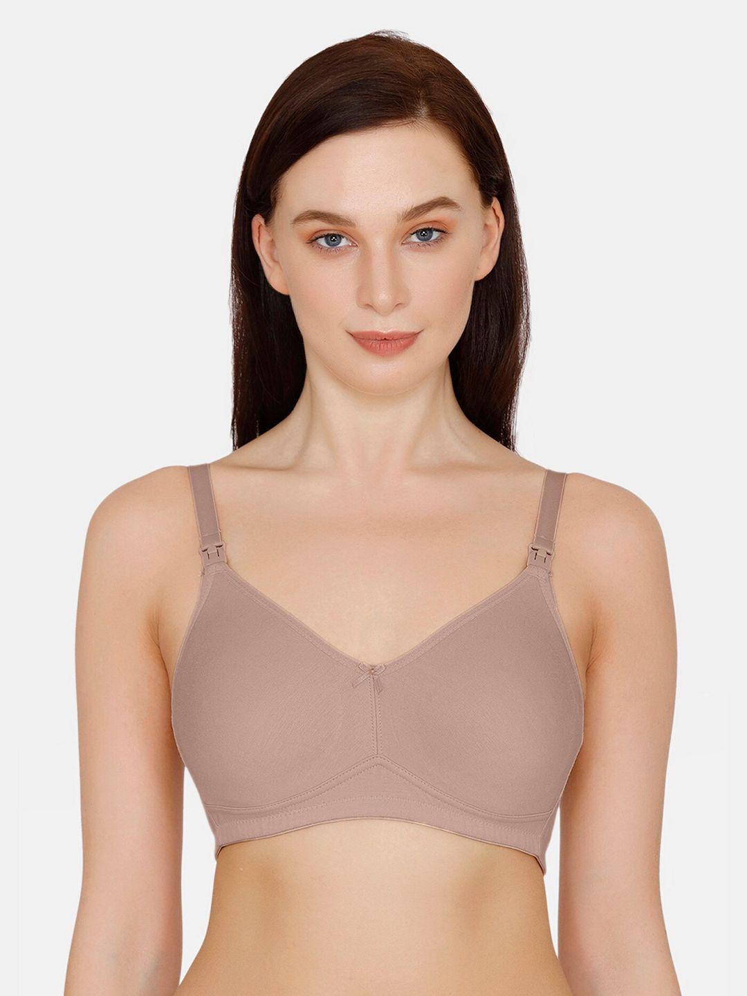 zivame brown maternity bra half coverage