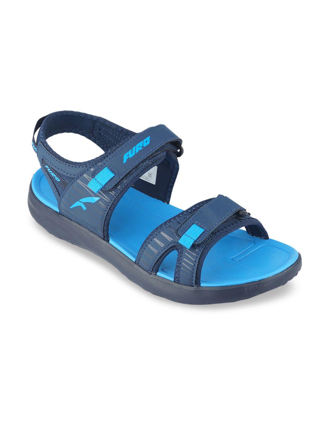 furo by red chief men blue solid sports sandals