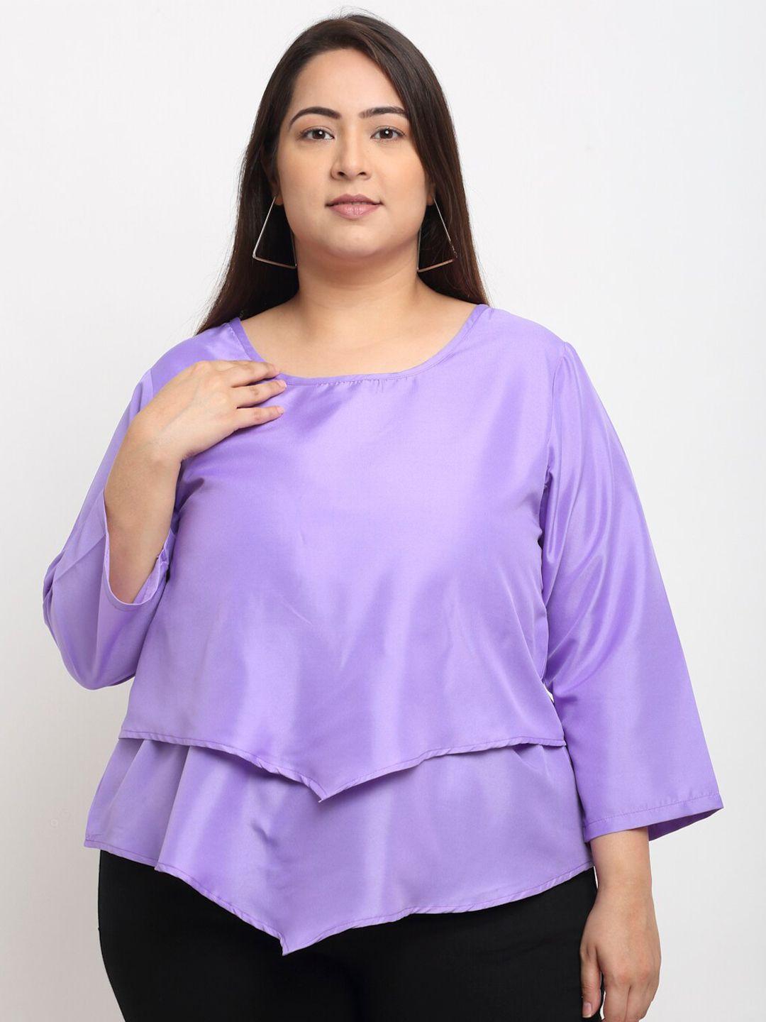 flambeur purple crepe regular top