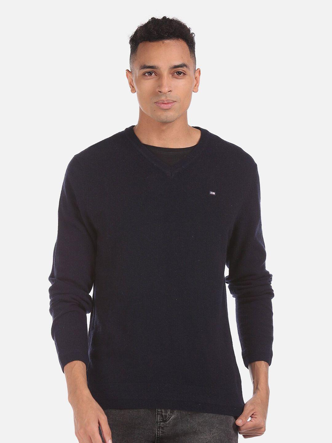 arrow sport men black pullover