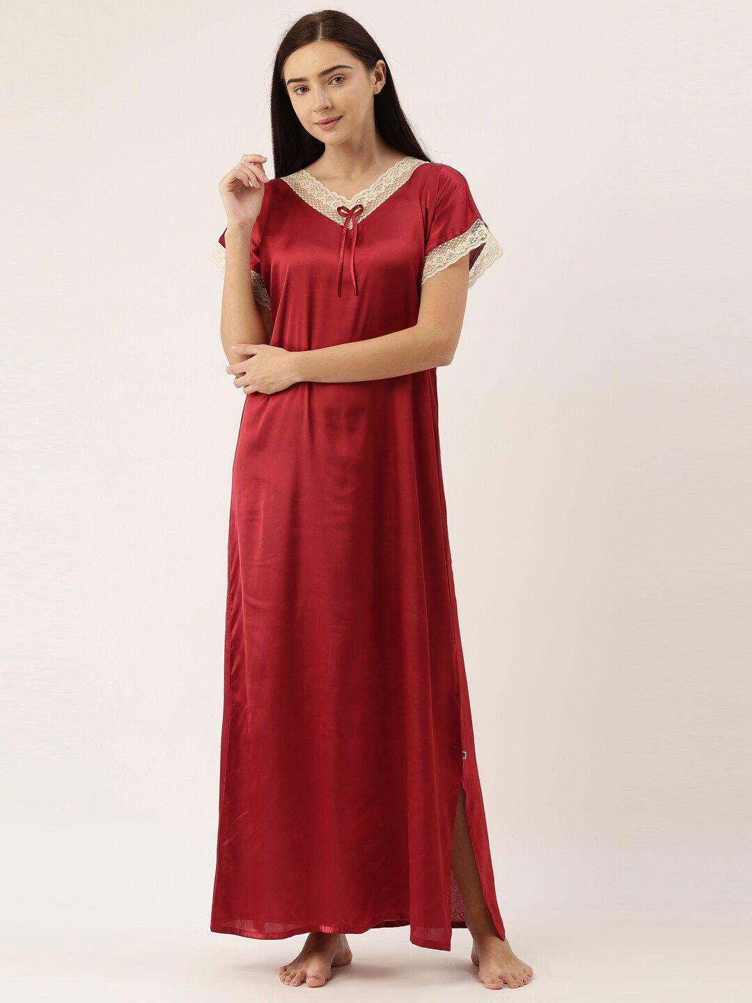 bannos swagger red maxi nightdress