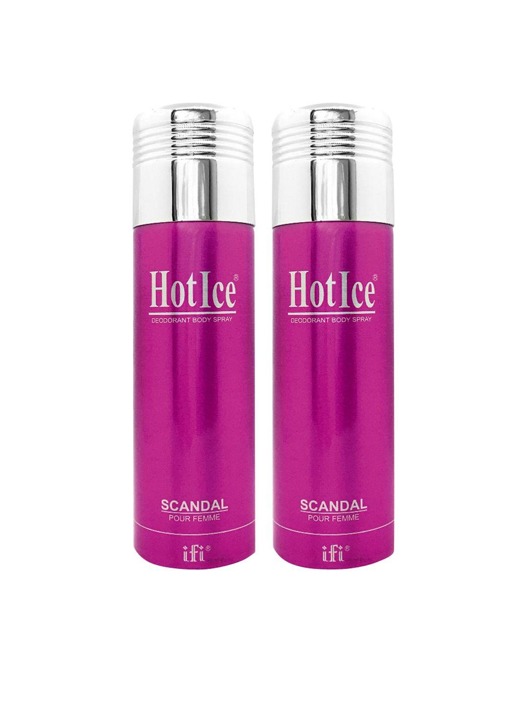 hot ice scandal fomme deodorant, 200ml each - ( set of 2)