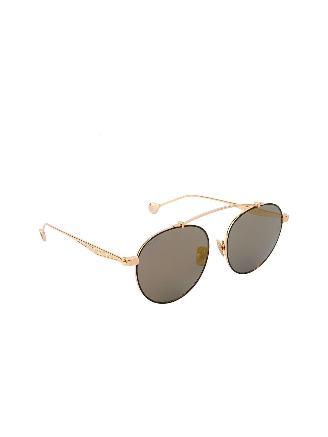 numi pierre unisex brown aviator sunglasses