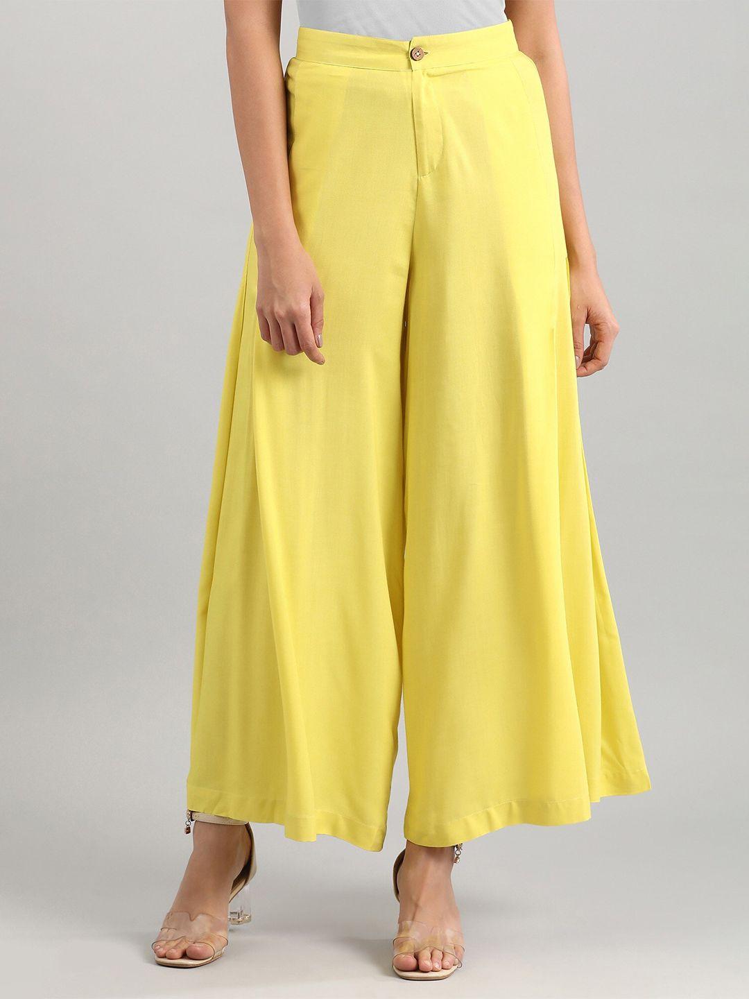 aurelia women yellow palazzos