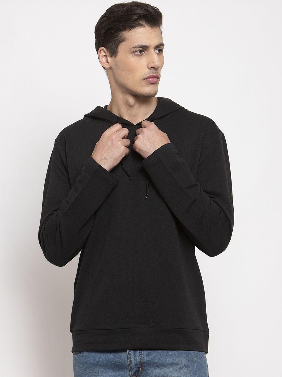 door74 men black hooded sweatshirt