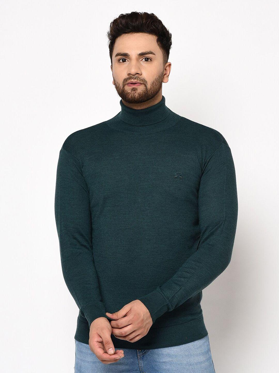 98 degree north men teal pullover sweater