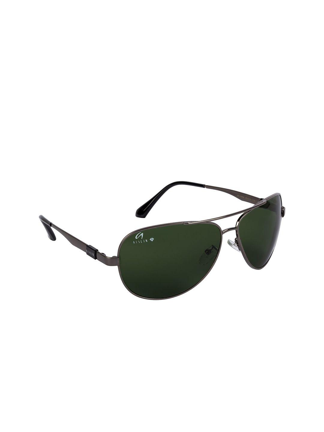 aislin men green aviator sunglasses