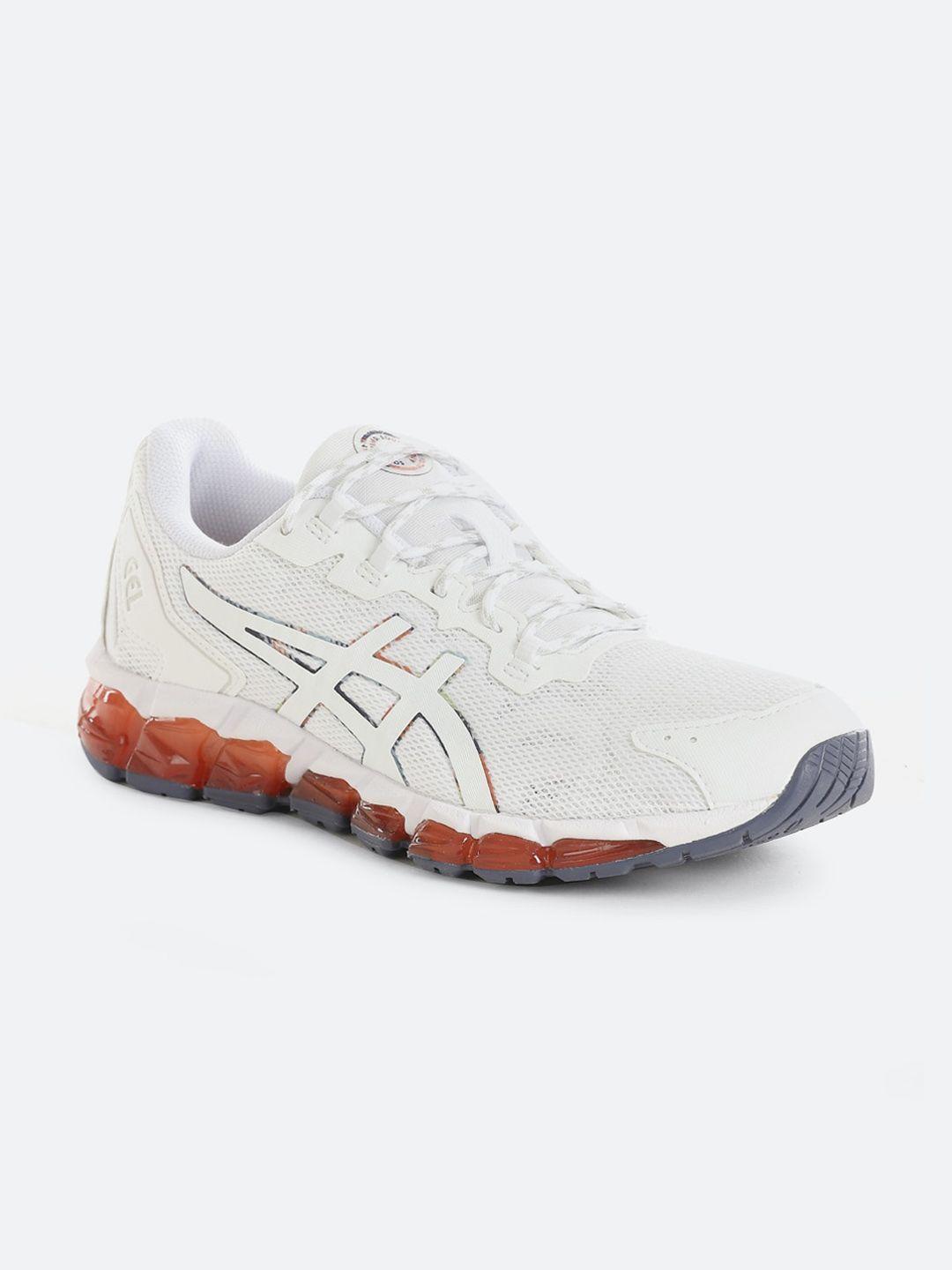 asics women white woven design gel-quantum 360 6 sneakers