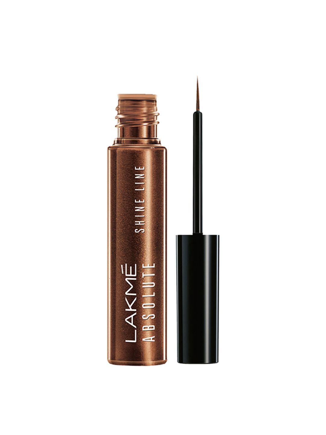 lakme absolute shine line eyeliner - shimmery bronze