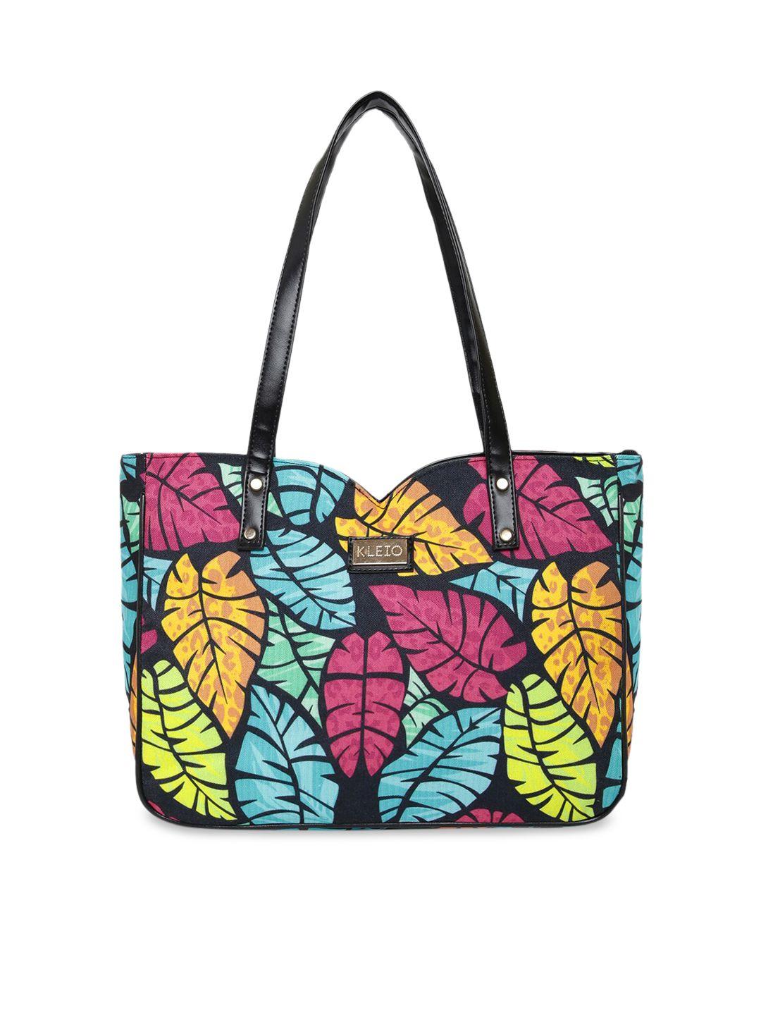 kleio multicoloured floral printed shopper shoulder bag