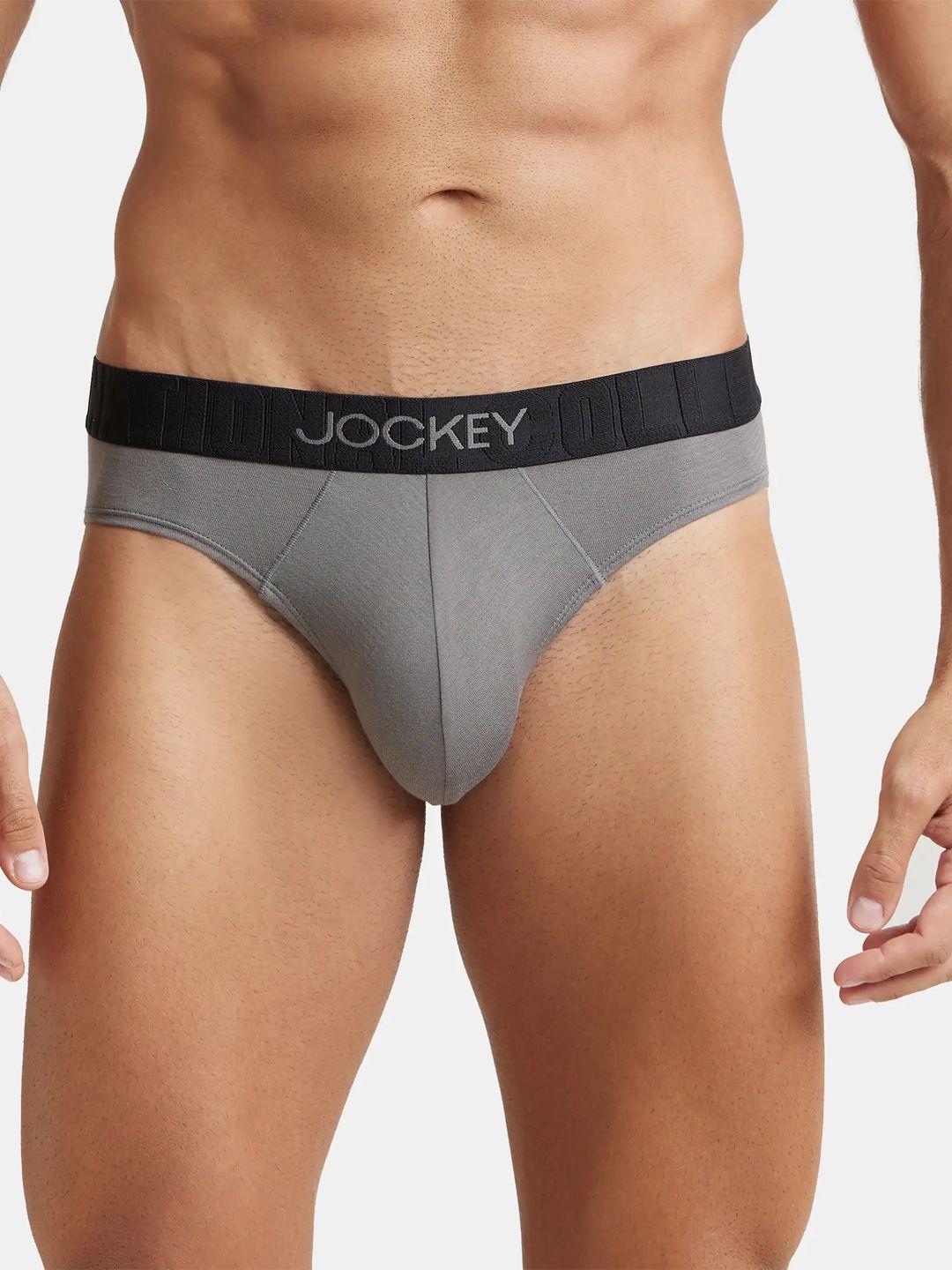 jockey international collection men supima cotton elastane stretch solid briefs ic31-0105