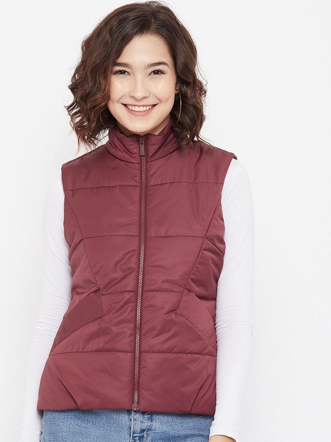 crimsoune club women maroon padded jacket