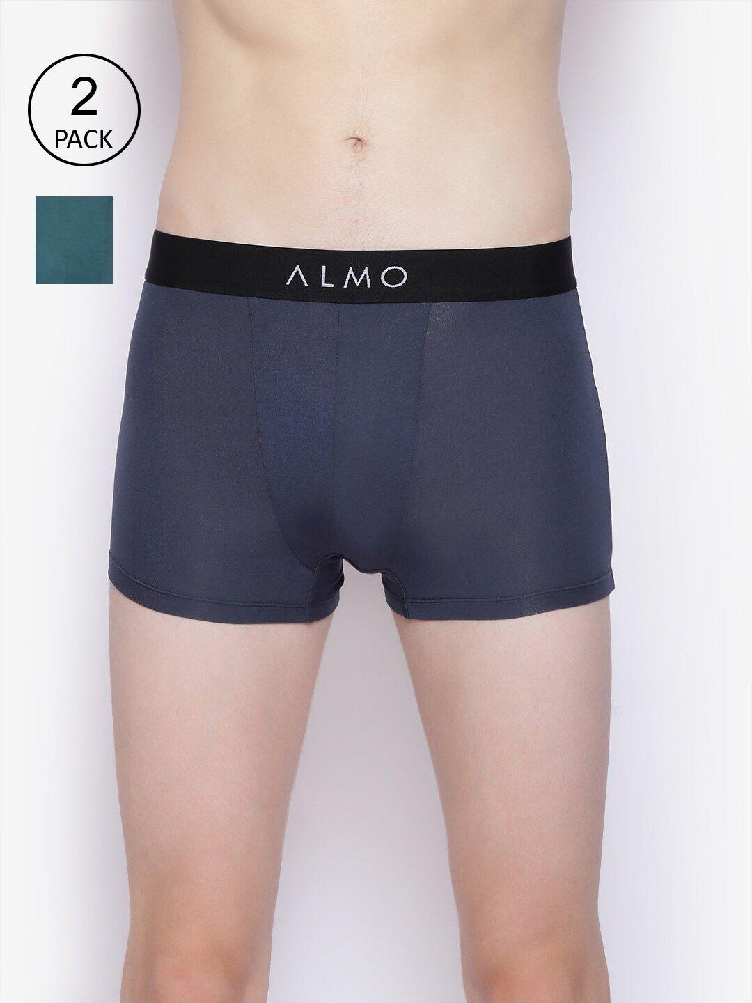 almo wear men pack of 2 solid trunk dario