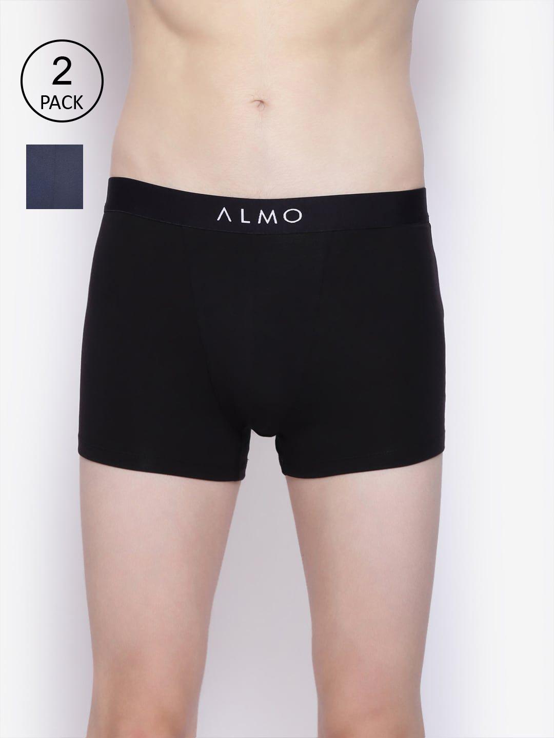 almo wear men pack of 2 solid trunks dario-t-bbl