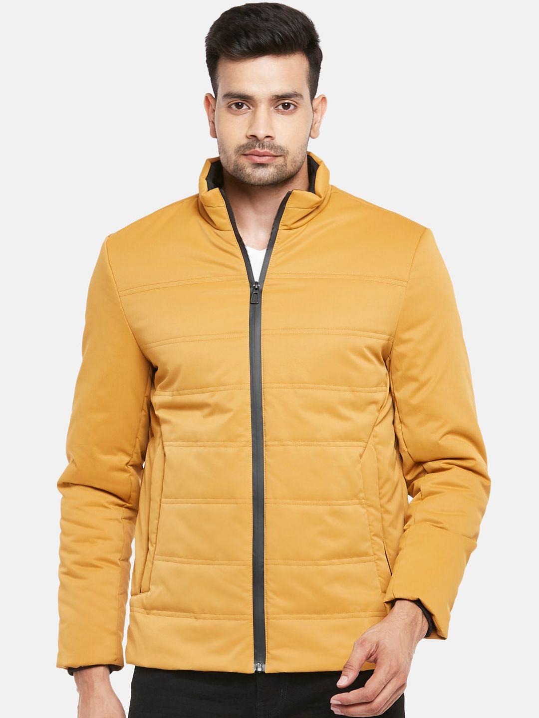 urban ranger by pantaloons men mustard yellow tailored jacket