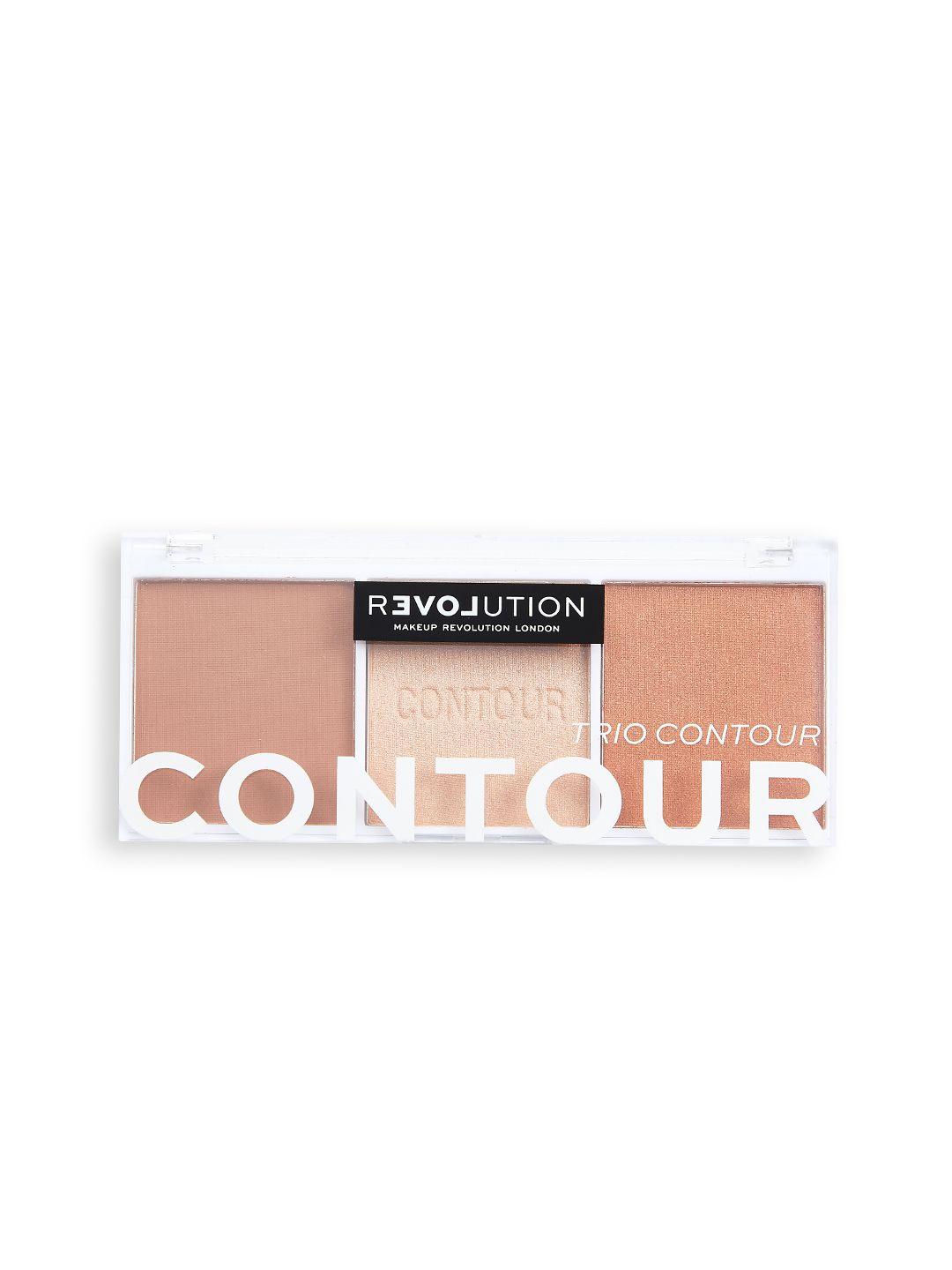 makeup revolution london colour play contour trio- palette baked sugar- 6 gm