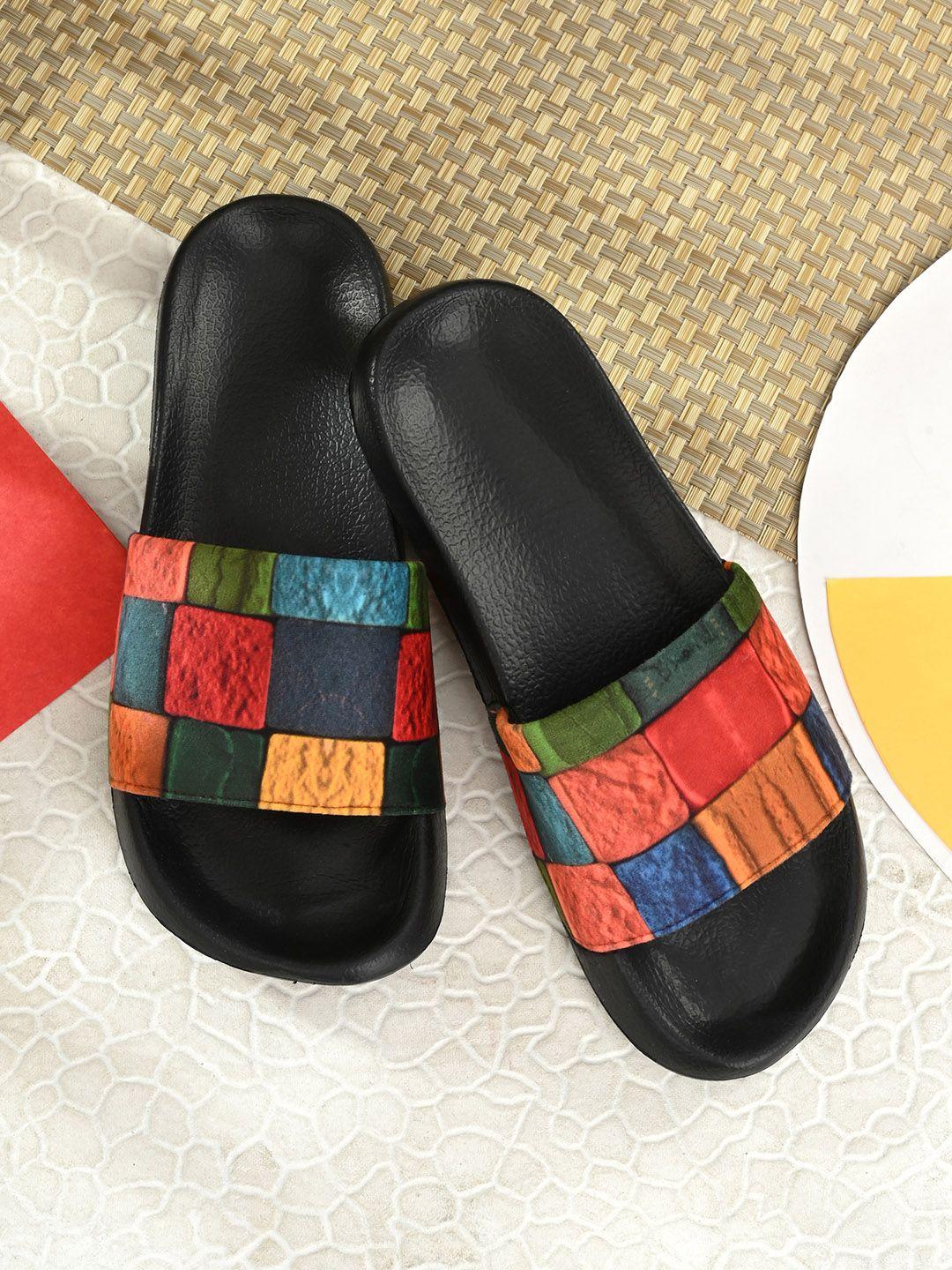 extrimos men multicoloured printed sliders