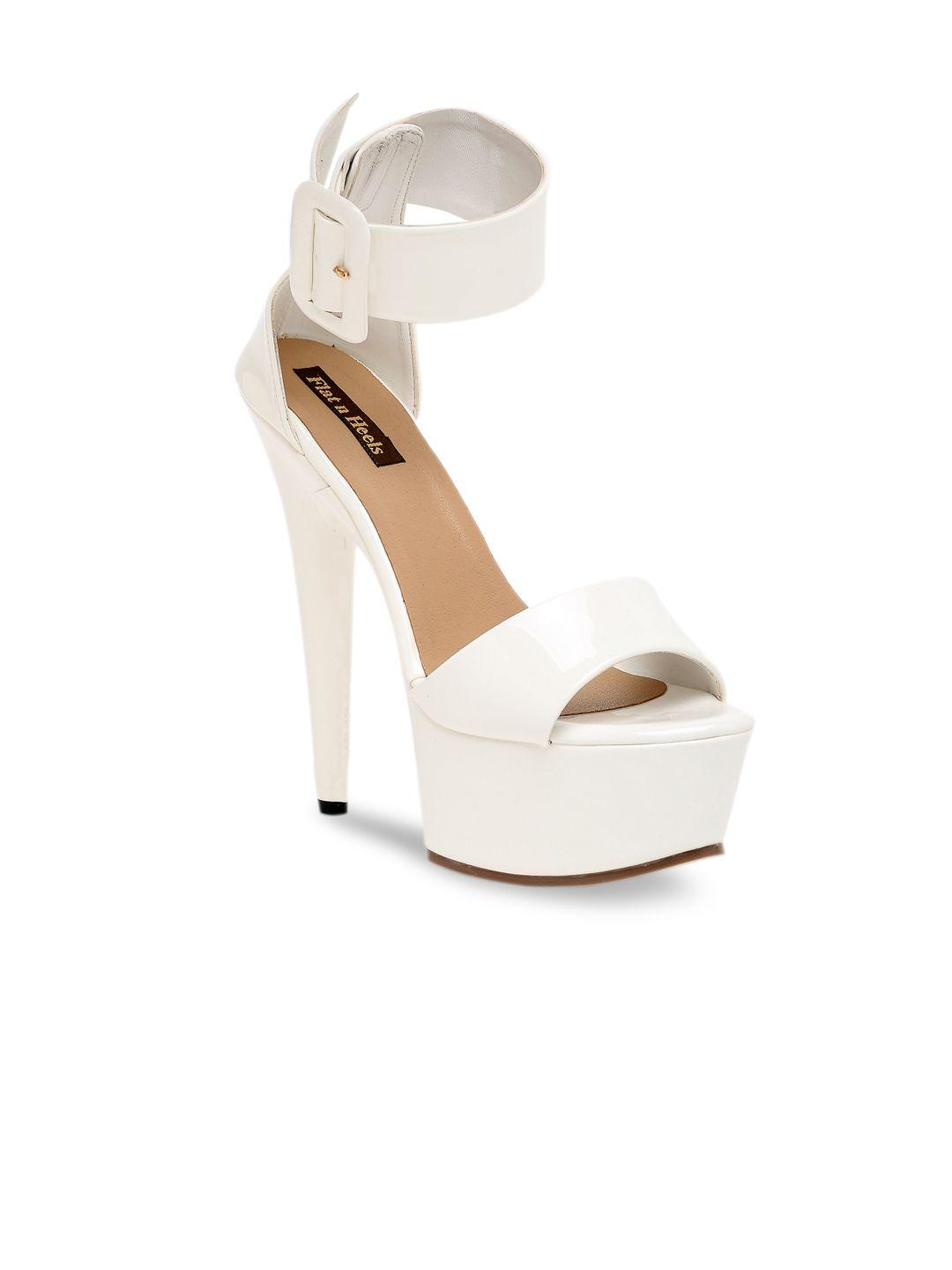 flat n heels women white platform heels