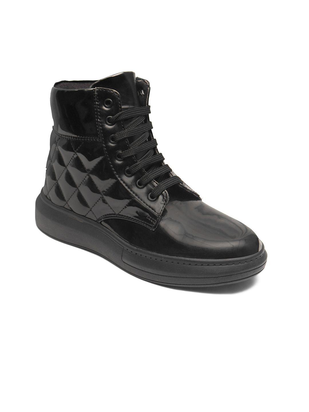 afrojack women black flat boots