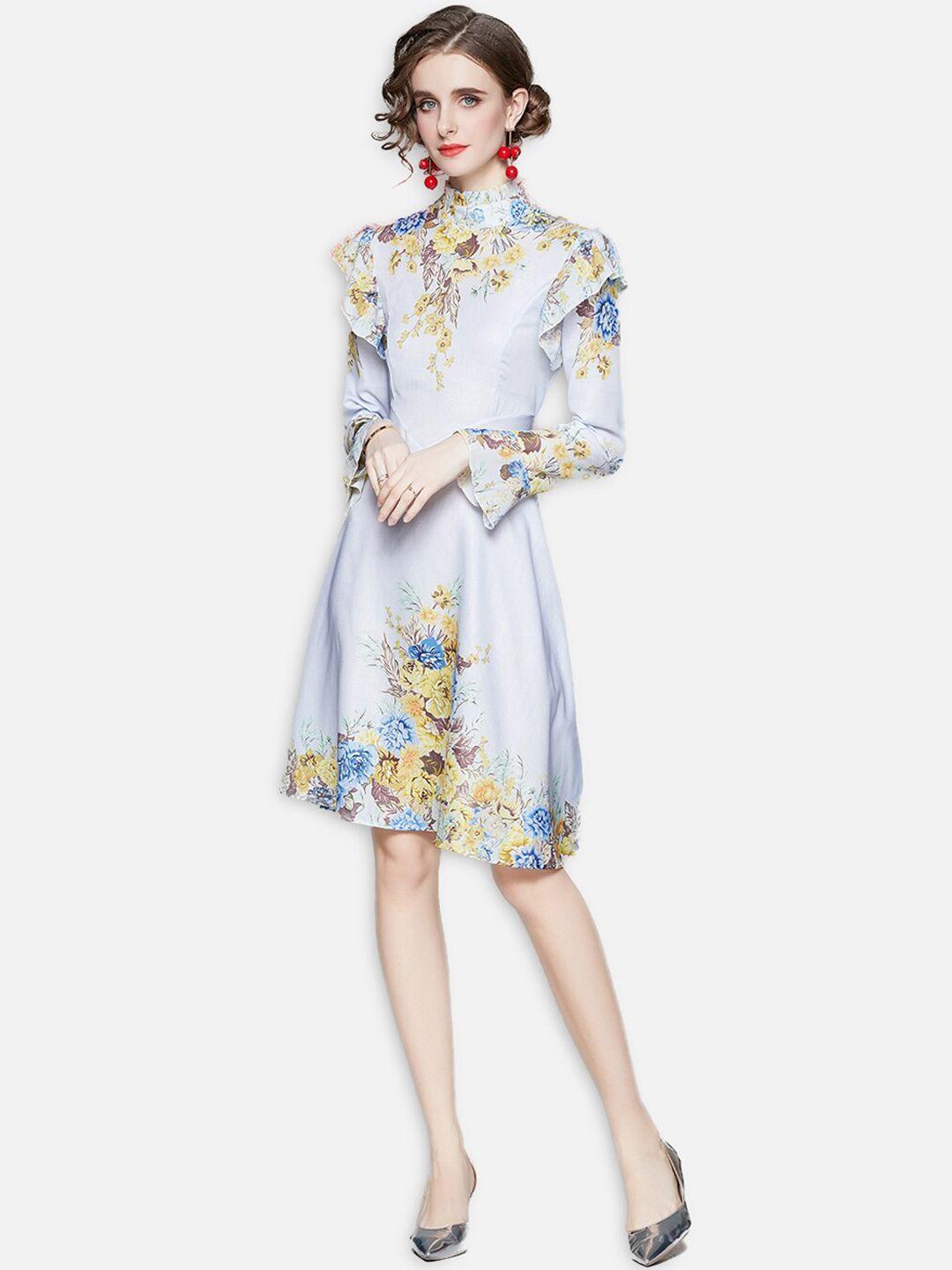 jc collection blue floral dress