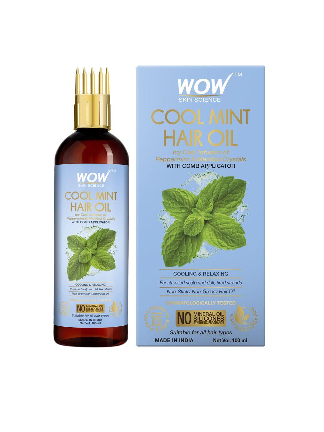 wow skin science cool mint hair oil - 100ml