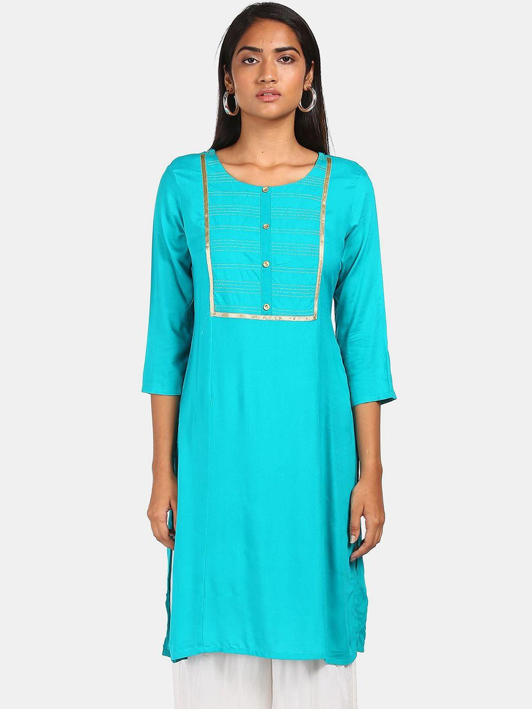 karigari women blue kurta