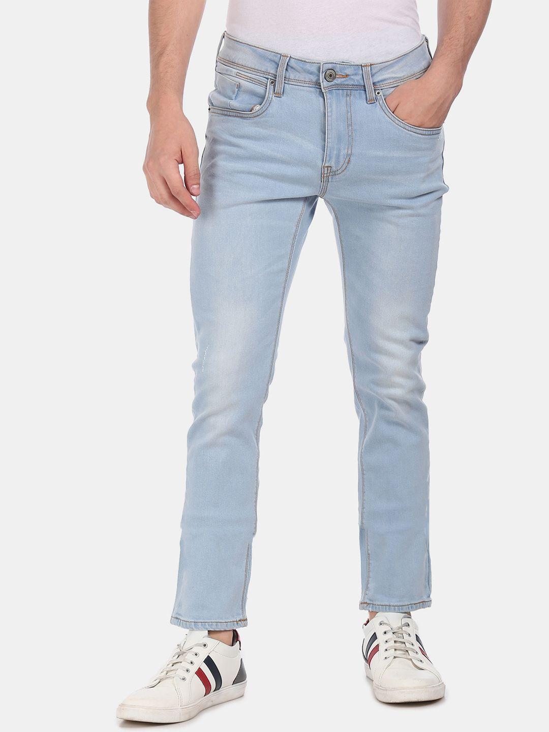 cherokee men blue heavy fade jeans