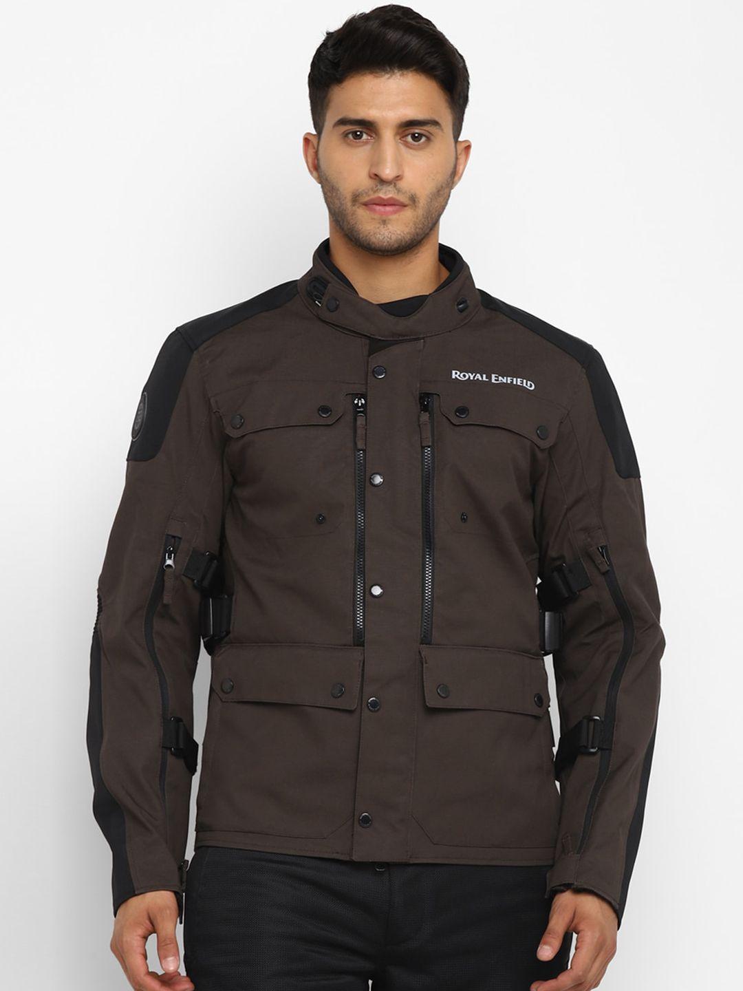 royal enfield men brown sanders riding jacket