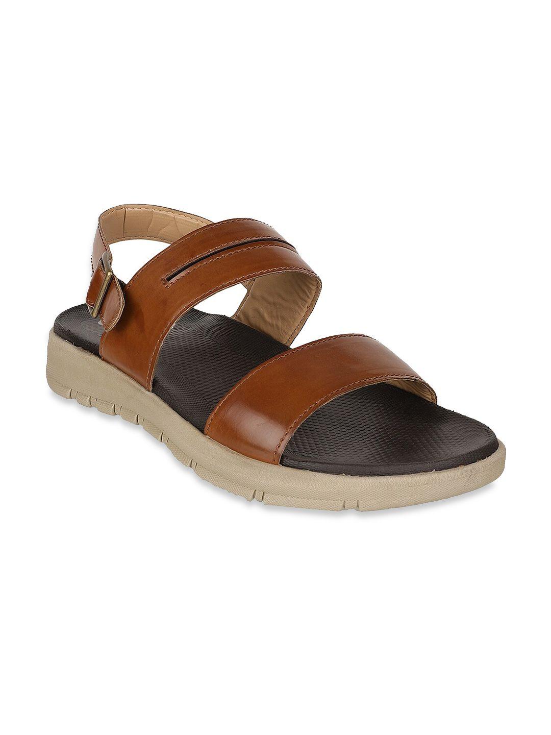 carlton london men tan synthetic comfort sandals