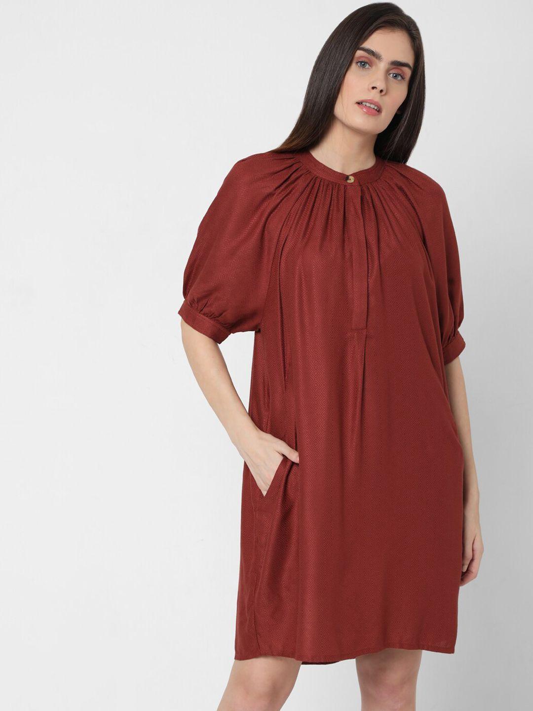 vero moda red a-line dress