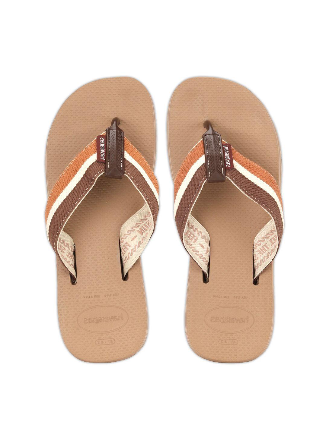 havaianas men brown solid