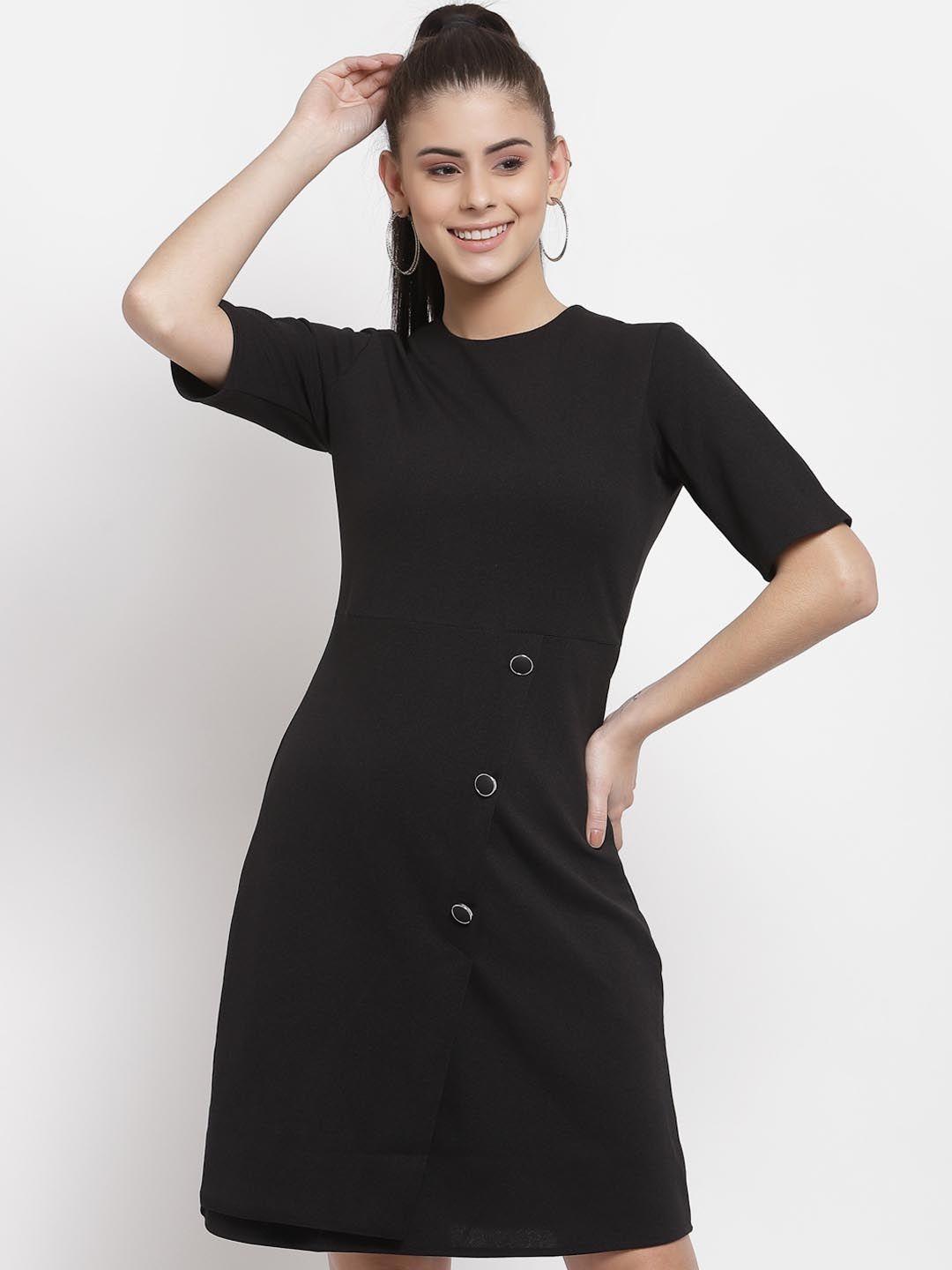 style quotient black sheath dress