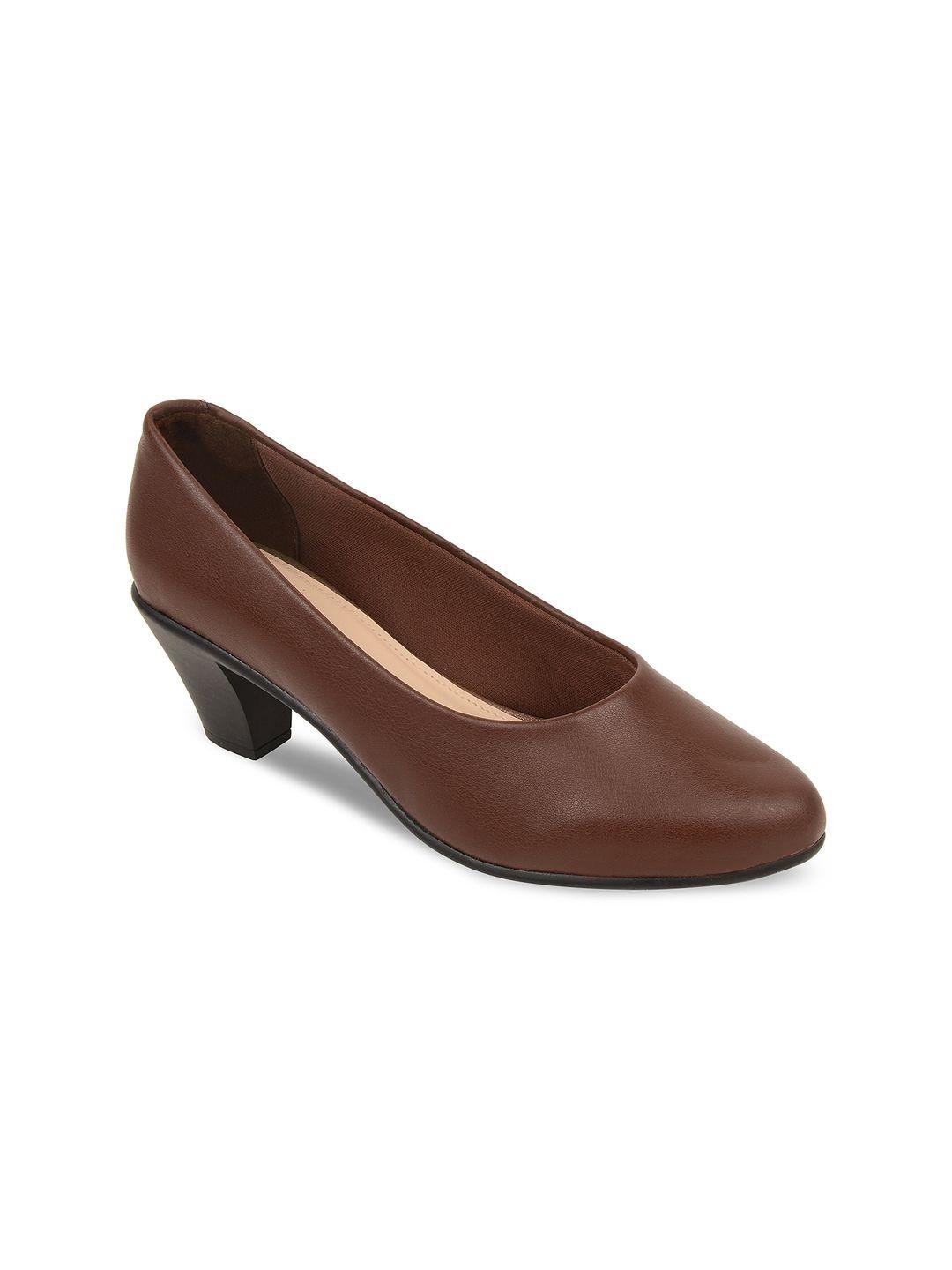 rocia woman brown block pumps