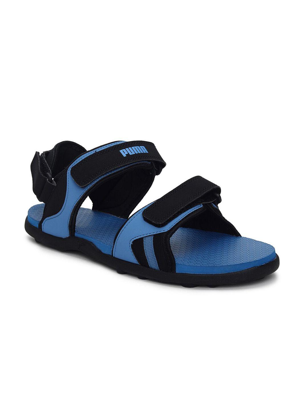 puma men blue & black comfort sandals