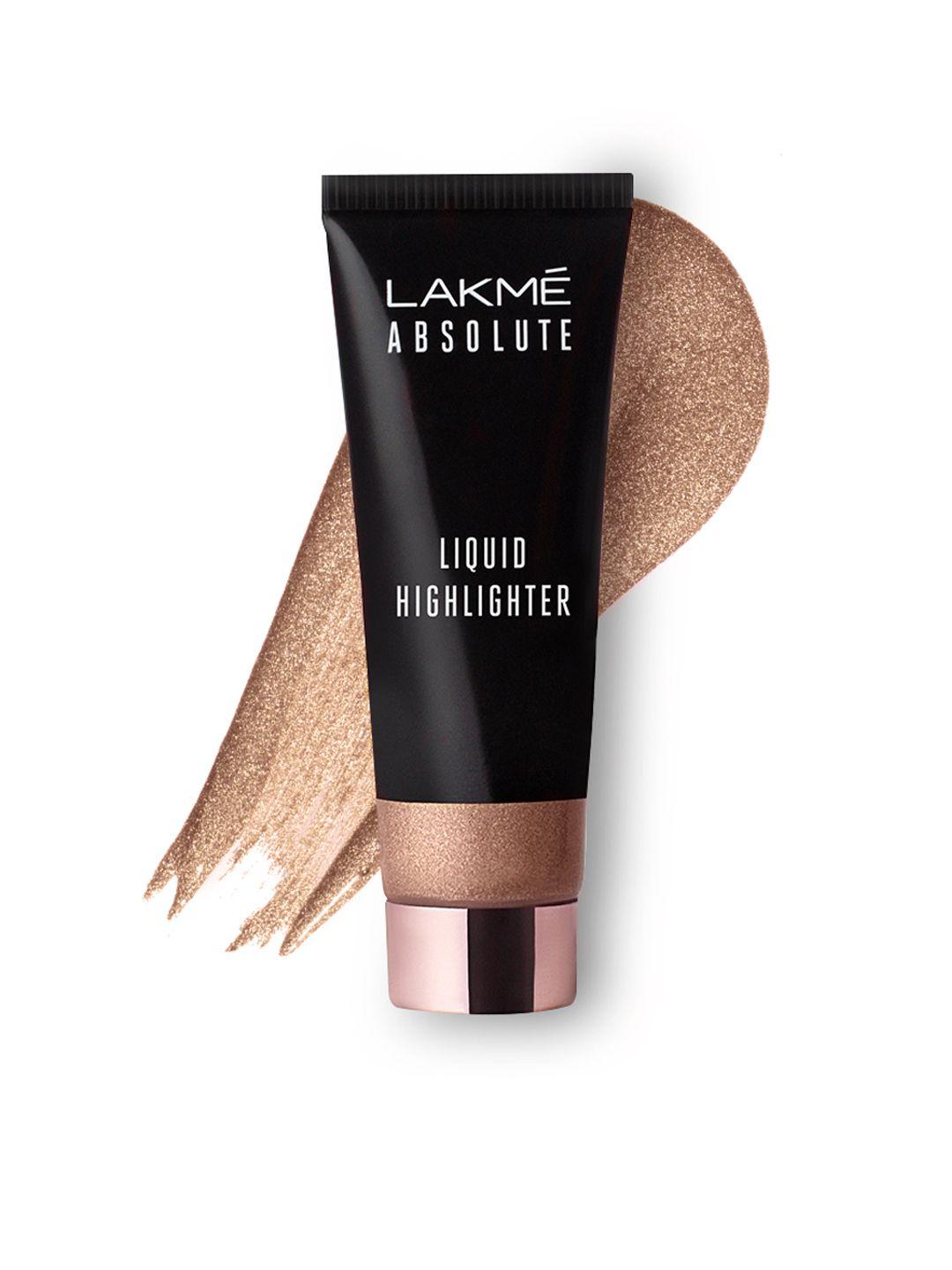 lakme absolute liquid highlighter 25 ml - rose gold