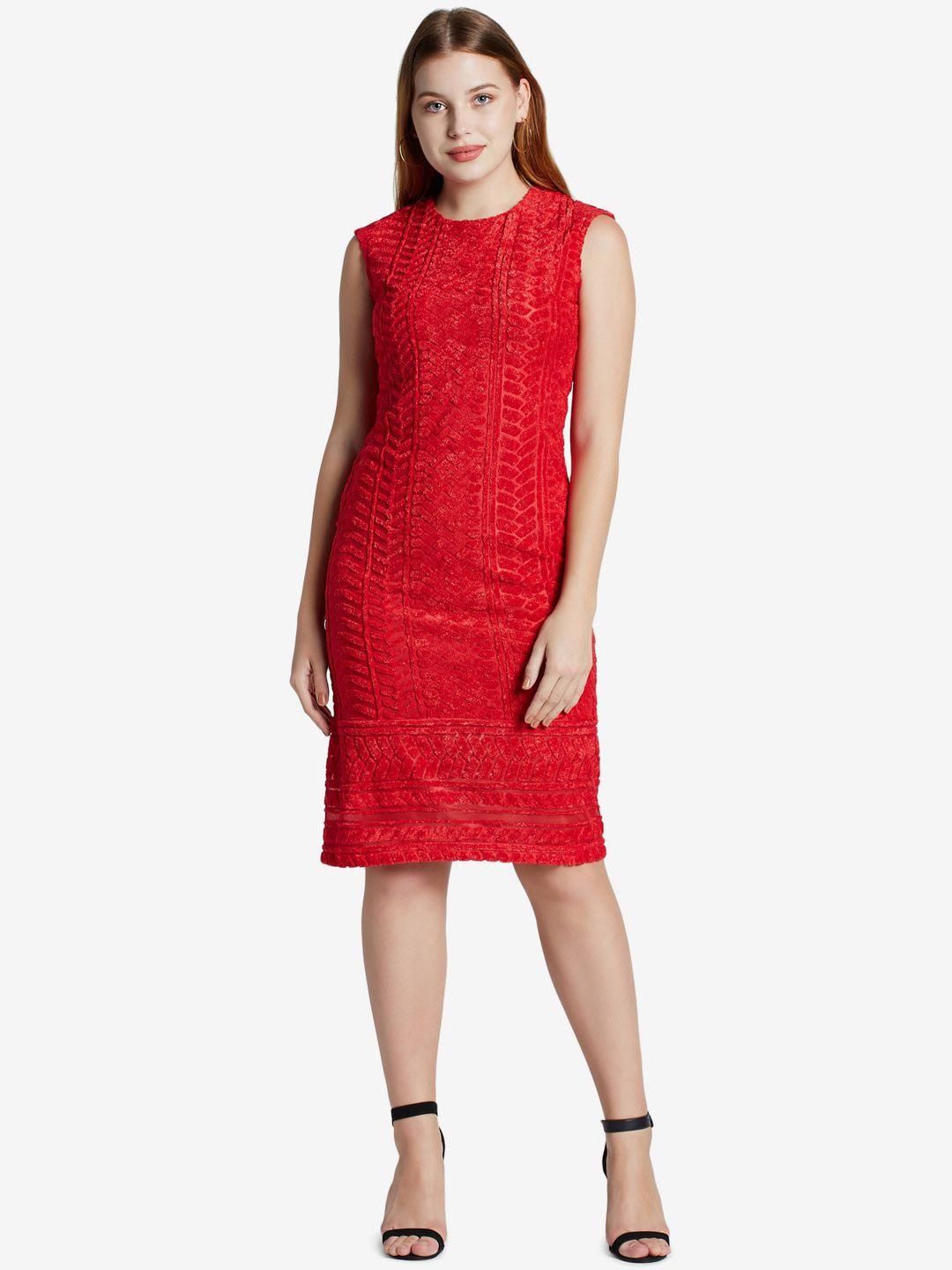 emmyrobe red sheath dress