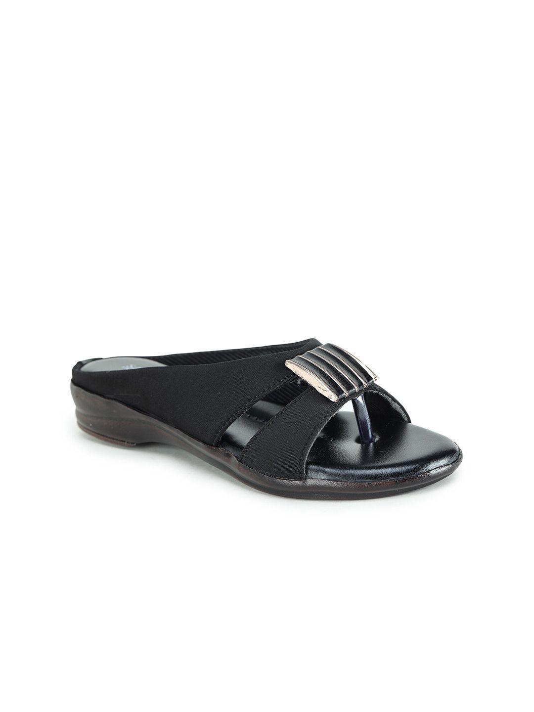 sapatos women black open toe flats