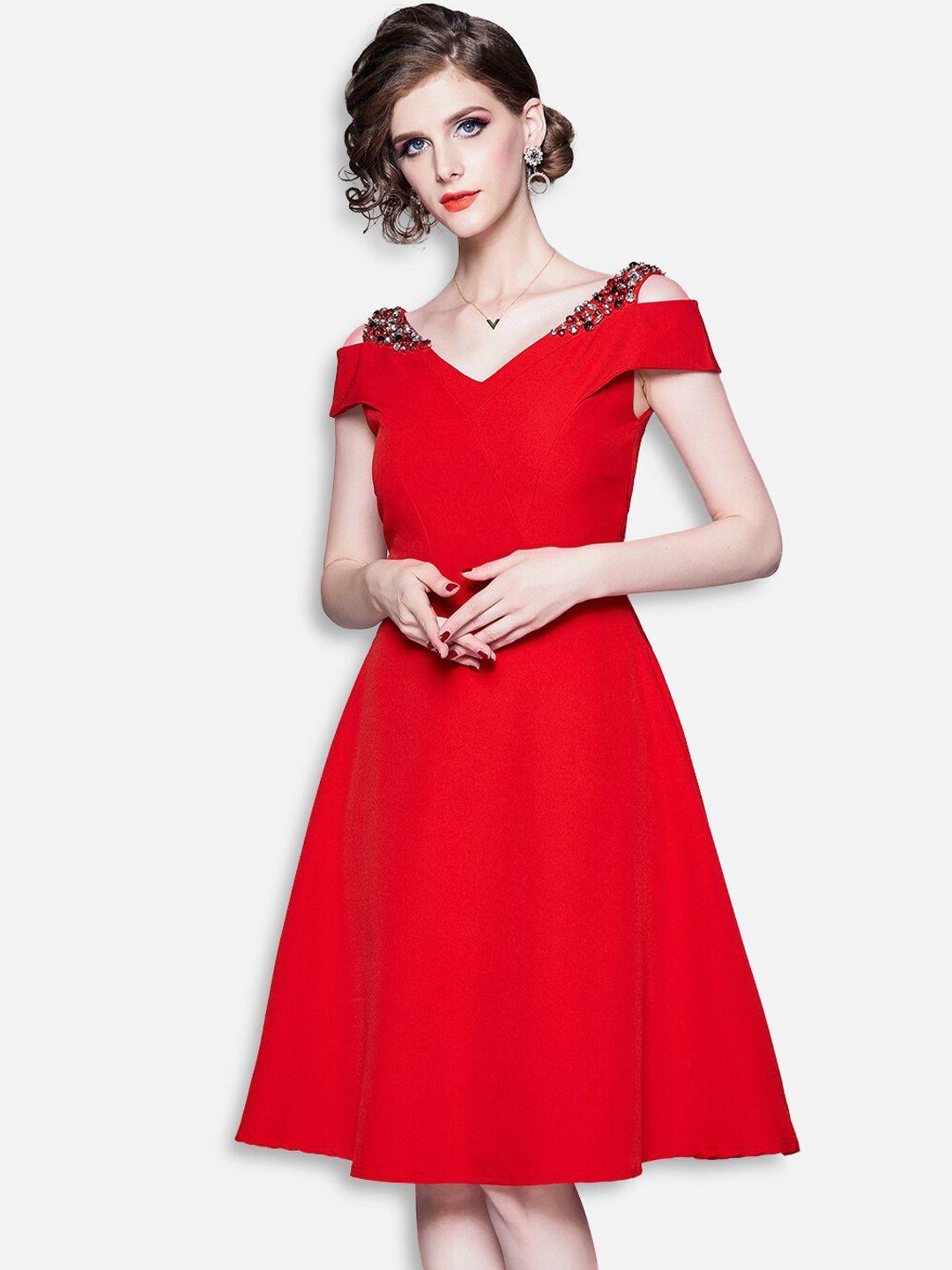 jc collection red dress