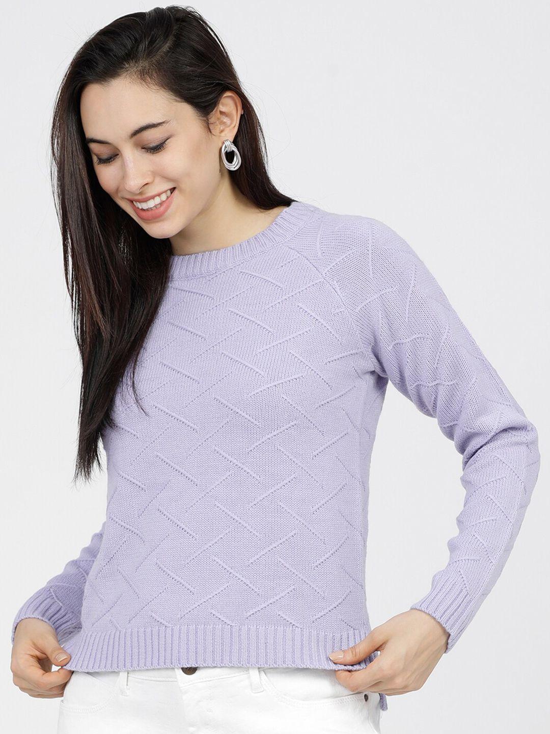 tokyo talkies women lavender pullover