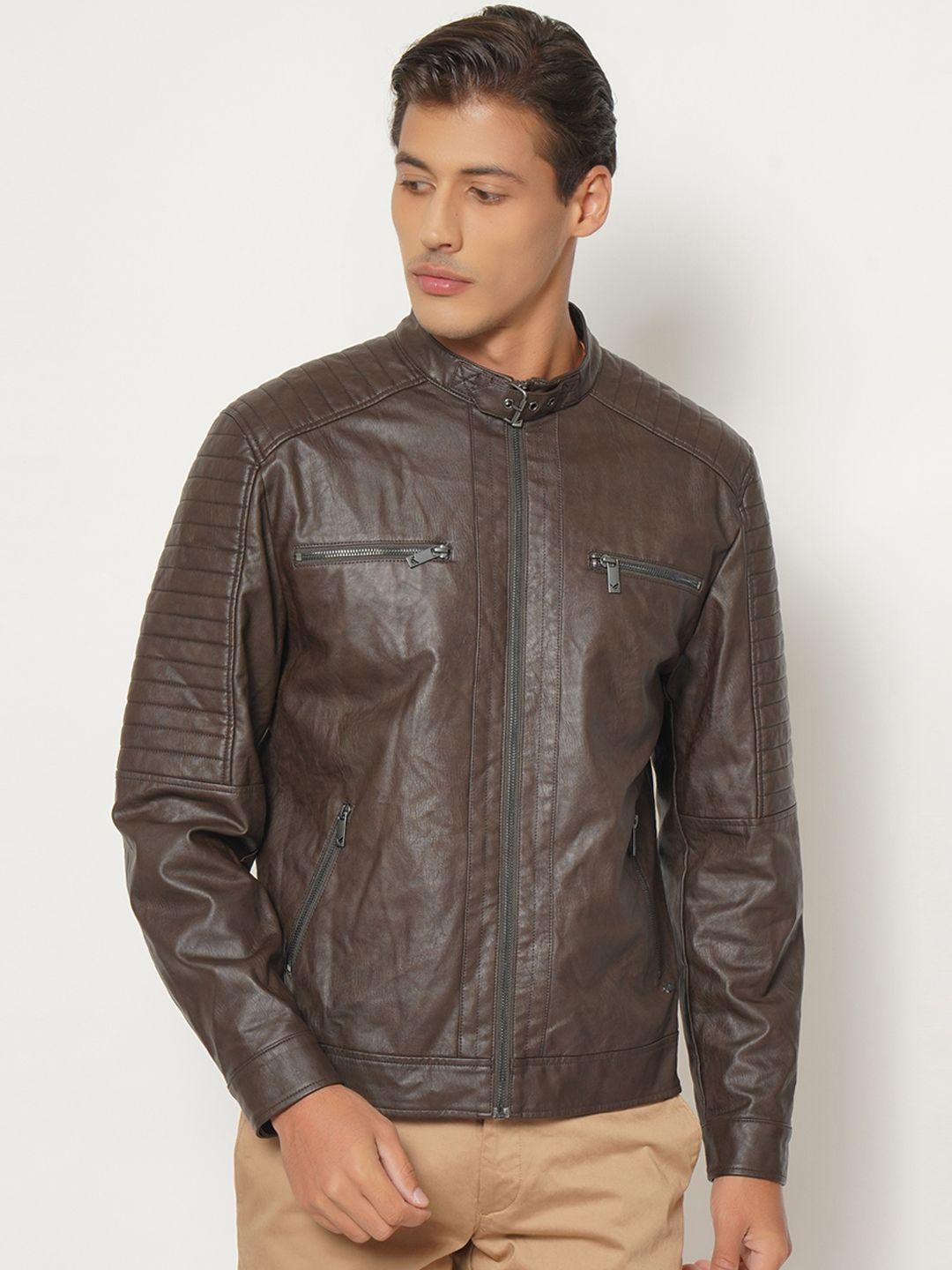 blackberrys men brown biker jacket