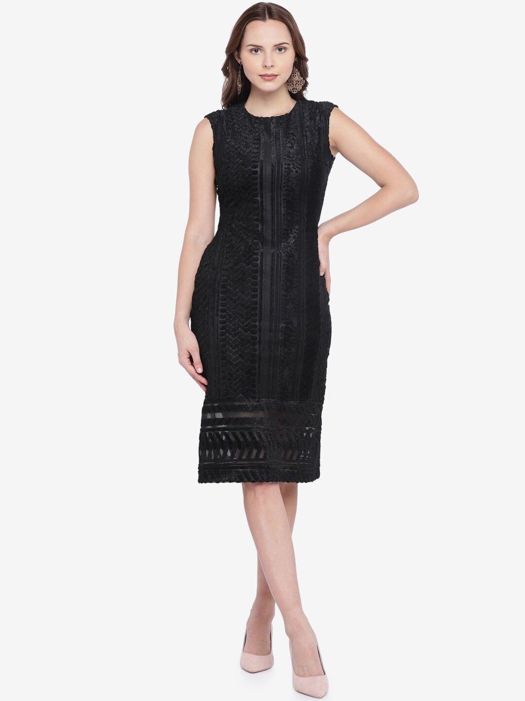 emmyrobe black sheath dress