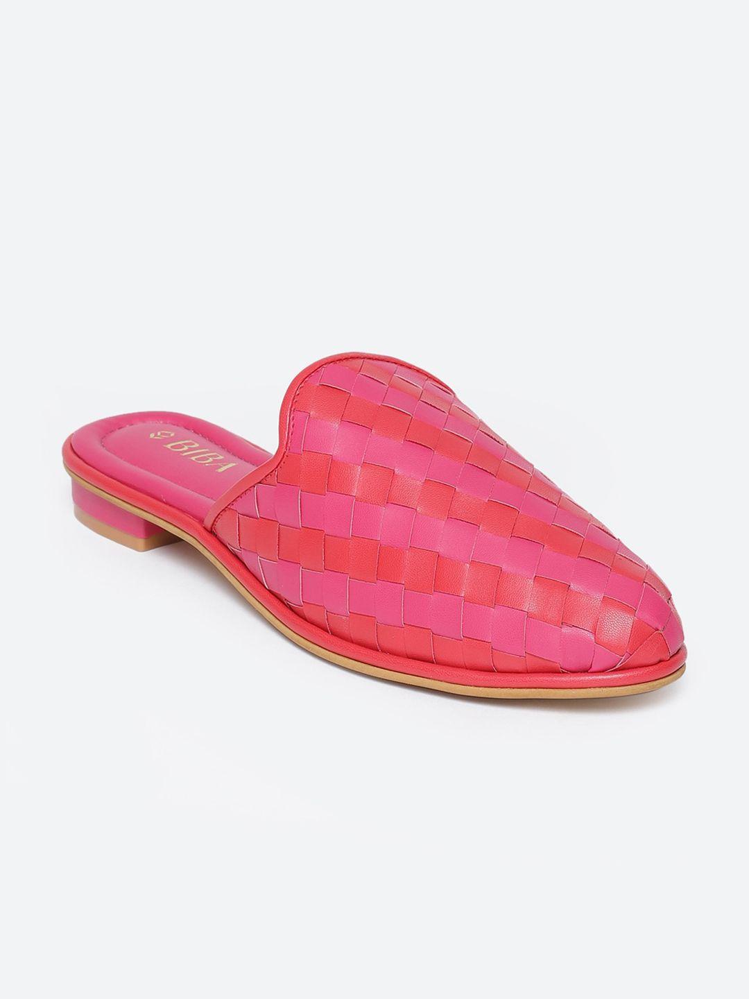 biba women pink mules flats