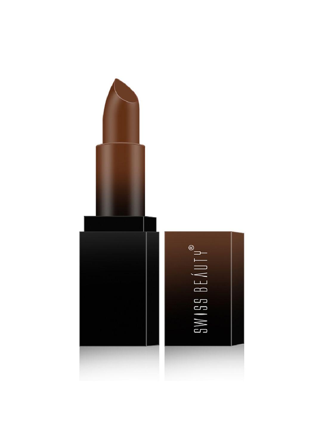 swiss beauty hd matte lipstick - 18 coffee