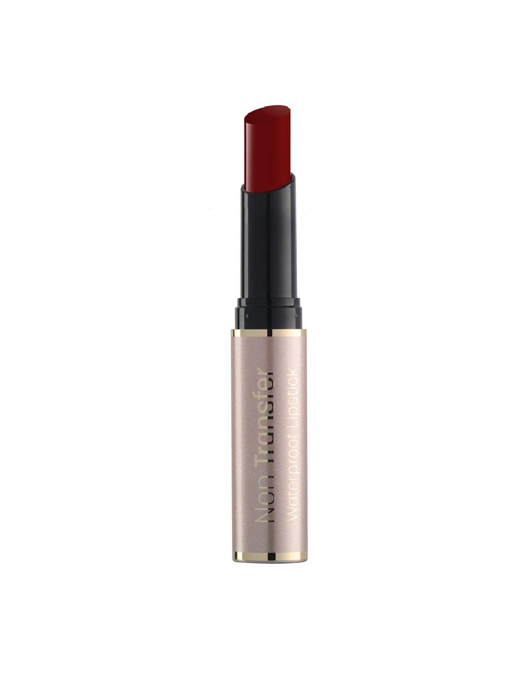 swiss beauty non transfer waterproof matte lipstick - royal maroon 413