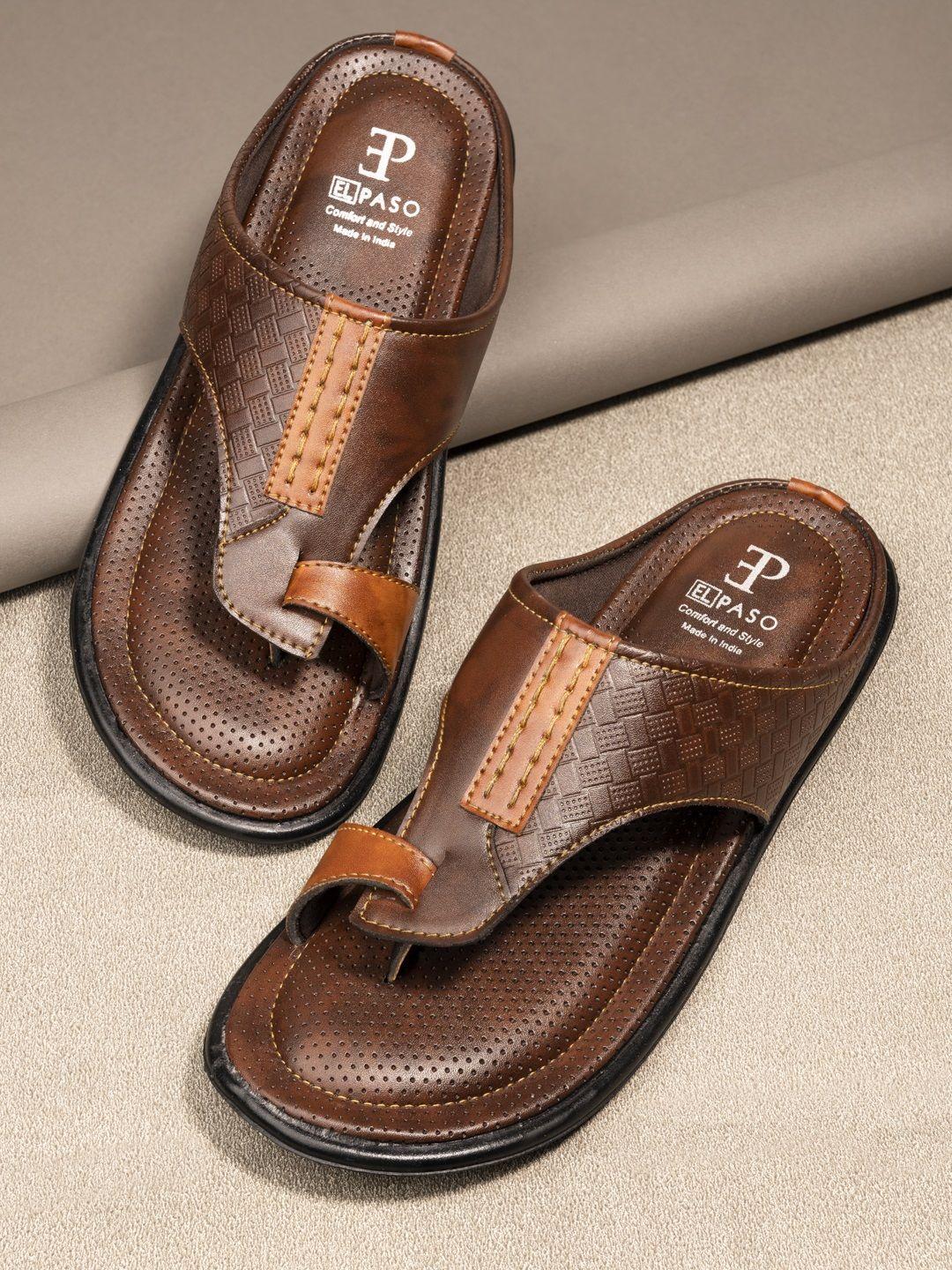 el paso men brown sliders