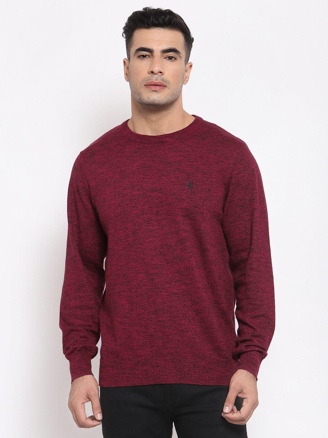 red tape men red solid pullover