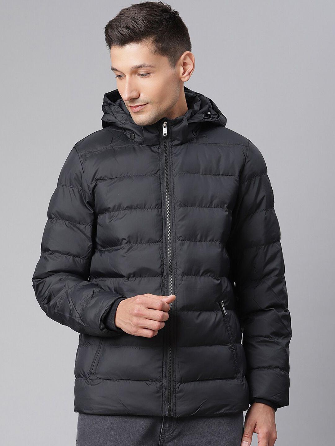 matinique men black lightweight longline puffer jacket