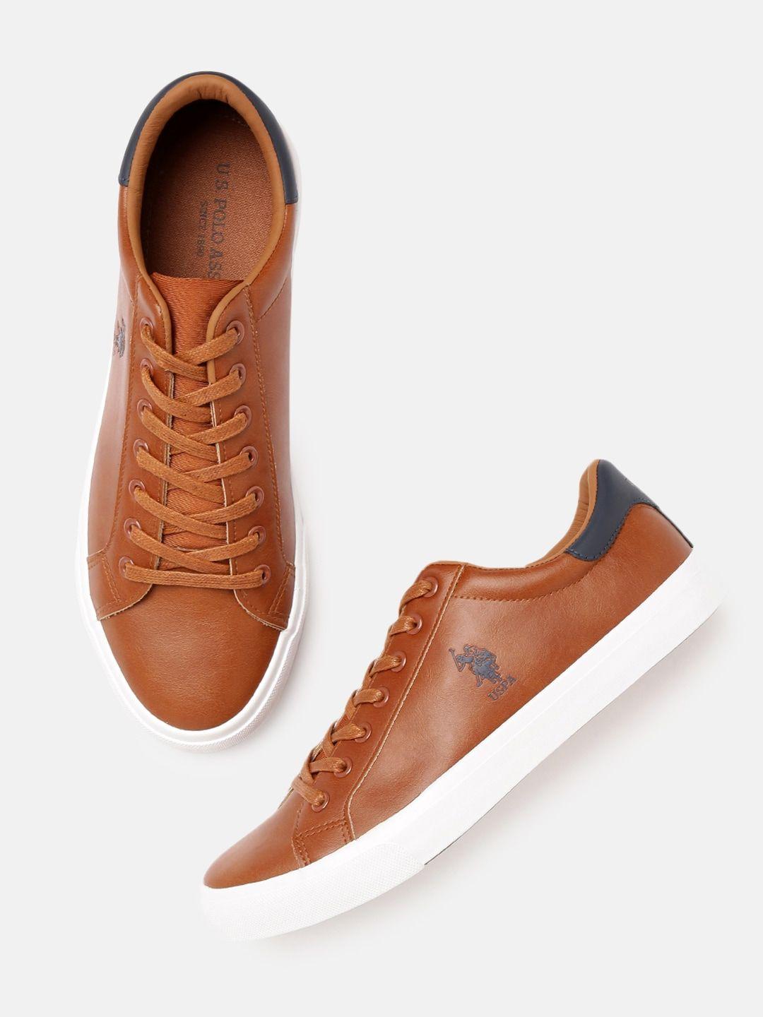 u.s. polo assn. men tan brown madryn 2.o sneakers