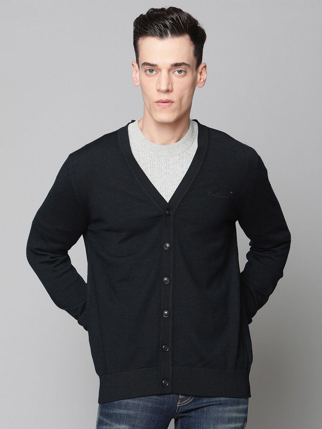 ben sherman men black cardigan